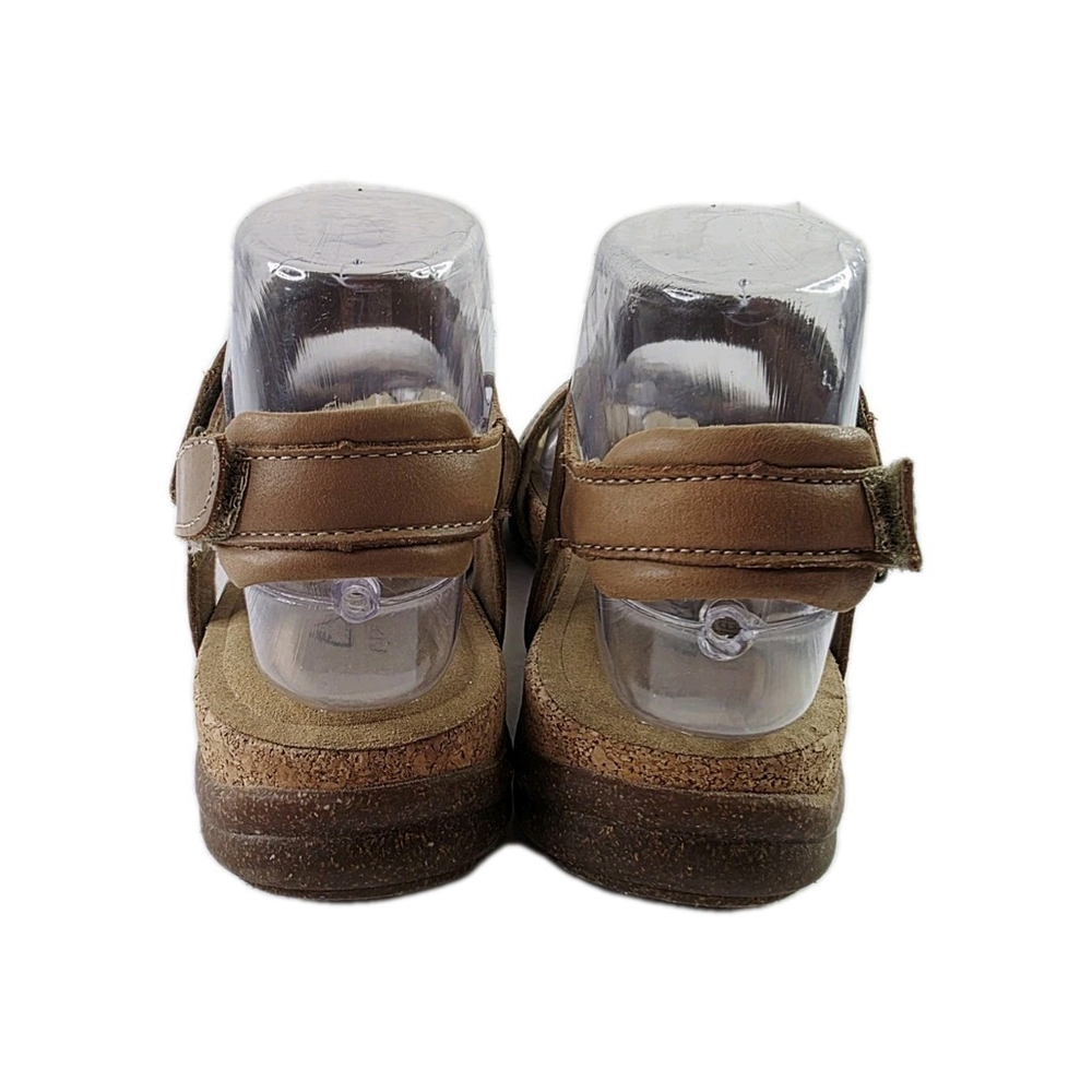 Clarks Roseville Mae Light Tan Leather sling-back Sandals Women's 8.5 M - Picture 4 of 8